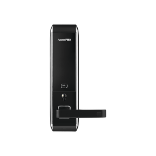 Cerradura inteligente para puertas con doble cerrojo/teclado Touch Screen, Apertura con tarjeta Mifare /Contraseña y Llave de emergencia 