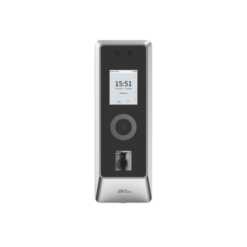 Lector Autonomo de Reconocimiento Facial y Huella Digital para Exterior