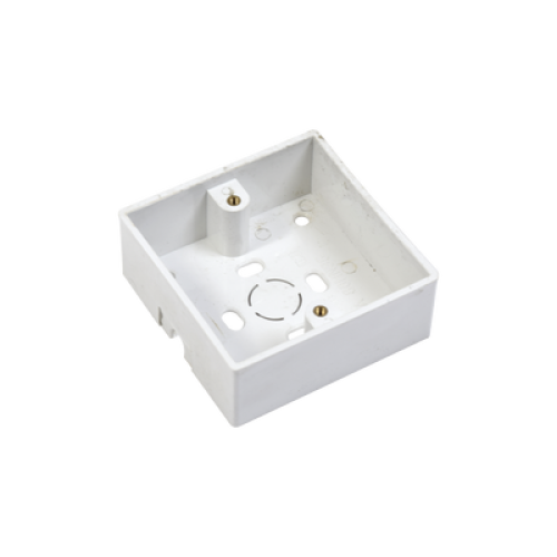Caja plástica para instalación del botón PRO802B 86 x 86 mm
