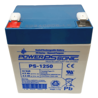 Batería 12V, 4.5AH, Para Respaldo, Tecnologías AGM/VRLA, 5 Años Vida Útil, Terminales F1, Reconocida UL Batería 12V, 4.5AH, Para Respaldo, Tecnologías AGM/VRLA, 5 Años Vida Útil, Terminales F1, Reconocida UL