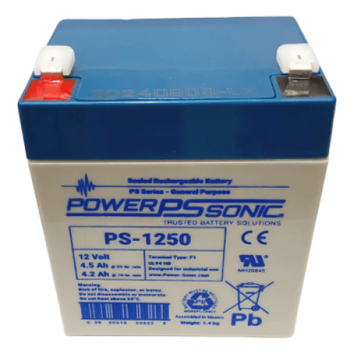 Batería 12V, 4.5AH, Para Respaldo, Tecnologías AGM/VRLA, 5 Años Vida Útil, Terminales F1, Reconocida UL 