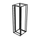 Organizador Vertical de Cables Rack 45 UR / Acero Negro / Sección 95x208 mm / Capacidad 726 Cables / Fijación Flecha 1.75 pulg
