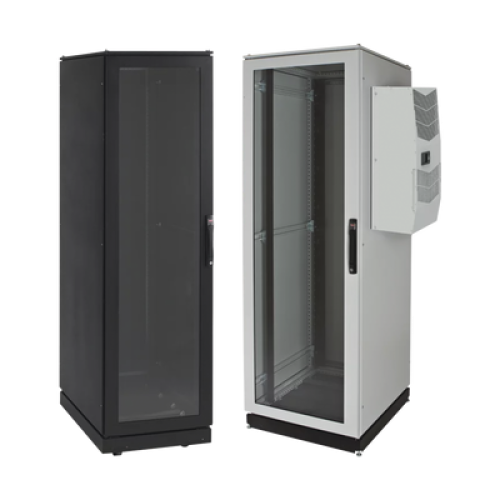 Gabinete de Telecomunicaciones ProLine V/D, 600 mm de Ancho, 1000 mm de Profundidad, Compatible Con Aire Acondicionado Tipo G52, NEMA 12, 42 UR, Color Negro