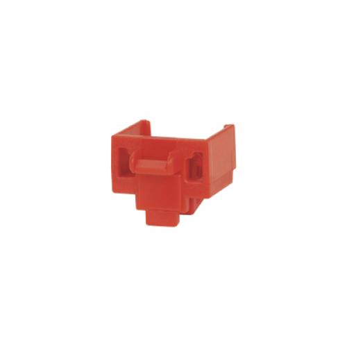 Kit de 10 Dispositivos para Bloquear Puertos Jack RJ45, Color Rojo, Incluye Llave de Extracción