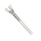 Bobina de Cable Blindado S/FTP de 4 Pares, Cat7, Inmune a Ruido e Interferencias, LSZH (Bajo Humo, Cero Halógenos), Color Blanco, Bobina de 500 Metros (1640 Pies)