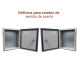 Gabinete de Acero IP66 Uso en Intemperie (250 x 300 x 150 mm) con Placa Trasera Interior Metálica y Compuerta Inferior Atornillable (Incluye Chapa y Llave T).
