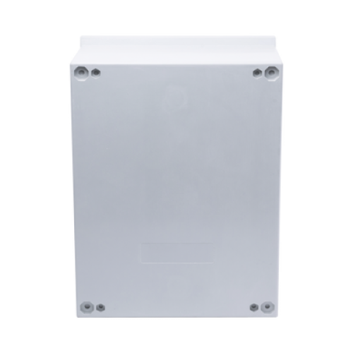 Gabinete de Poliéster IP65 Uso en Intemperie (300 x 400 x 200 mm) con Placa Trasera Interior de Plástico (Incluye Chapa y Llave).