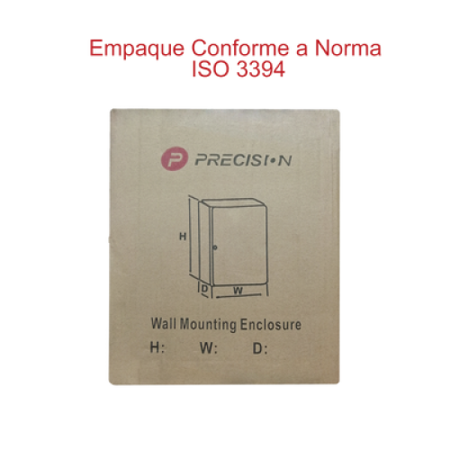 Gabinete de Acero IP66 Uso en Intemperie (400 x 400 x 200 mm) con Placa Trasera Interior de Metal y Compuerta Inferior Atornillable (Incluye Chapa y Llave T).