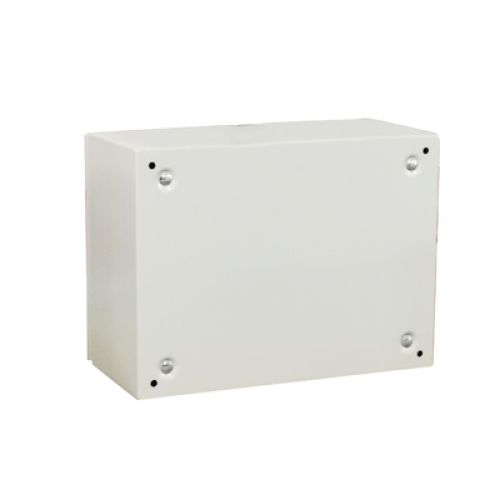 Gabinete de Acero IP66 Uso en Intemperie (500 x 300 x 300 mm) con Placa Trasera Interior Metálica y Compuerta Inferior Atornillable (Incluye Chapa y Llave T). Ideal para Centros de Carga y Tableros de Control