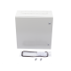 Gabinete de Acero IP66 Uso en Intemperie (600 x 600 x 300 mm) con Placa Trasera Interior Metálica y Compuerta Inferior Atornillable (Incluye Chapa y Llave T).