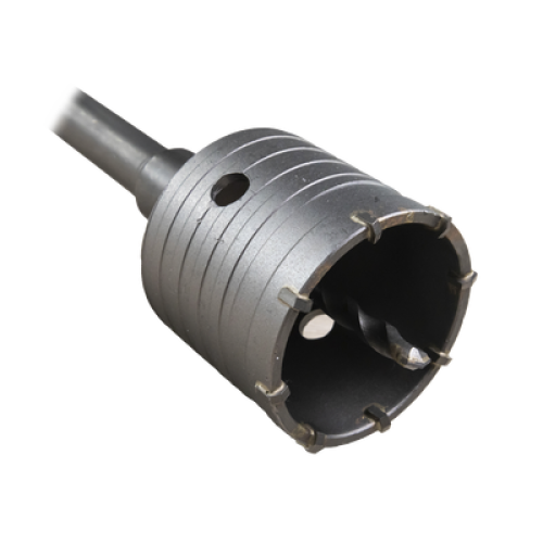 Broca Pasamuros SDS, Sacabocado para Concreto de 65mm con Extensión de 220mm 