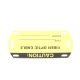 Kit de 5 Etiquetas Autolaminadas para Fibra Óptica, Para Uso Interior/Exterior, Dimensiones de 90.42 x 52.32 mm (3.56 x 2.06 pulgadas), Color Negro con Amarillo