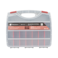 Caja Organizadora con 21 Divisiones Fabricada en Plástico de Alta Resistencia de 38x31x7 cm.