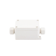 Caja de Conexión Exterior con Conexión Lateral para 4 Líneas (doble tornillo). Incluye Glándulas.