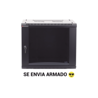 Gabinetes PRECISION, Con Puerta Perforada, de 19in, 6UR, 450mm de Profundidad, Color Negro