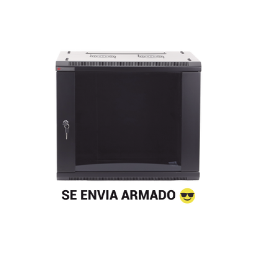 Gabinetes PRECISION, Con Puerta Perforada, de 19in, 6UR, 450mm de Profundidad, Color Negro