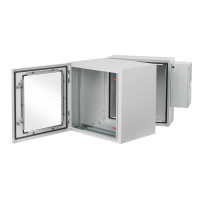 Gabinete Industrial ProTek de Puerta con Ventana, Con Aire Acondicionado de 800 BTU, Protección NEMA Tipo 4/12; IP66; IK10, Abatible, Fabricado en Acero, 19 UR, Color Gris Claro