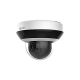 Mini PTZ IP 4 Megapixel / 4X Zoom / Audio Bidireccional / H.265+ / 20 mts IR EXIR / WDR 120 dB / PoE / IK10 / IP66 / Ultra Baja Iluminación / Micrófono Integrado / Micro SD