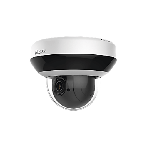 Mini PTZ IP 4 Megapixel / 4X Zoom / Audio Bidireccional / H.265+ / 20 mts IR EXIR / WDR 120 dB / PoE / IK10 / IP66 / Ultra Baja Iluminación / Micrófono Integrado / Micro SD