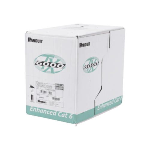 Bobina de Cable UTP 305 Metros (1000 Pies) de Cobre, TX6000? PanNet, Reelex, Gris Internacional, Categoría 6 Mejorado (23 AWG), PVC (CM), de 4 Pares