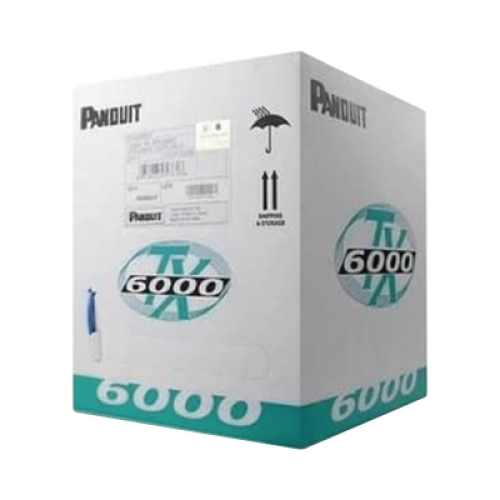 Bobina de Cable UTP 305 Metros (1000 Pies) de Cobre, TX6000? PanNet, Reelex, Blanco, Categoría 6 Mejorado (23 AWG), PVC (CM), de 4 Pares