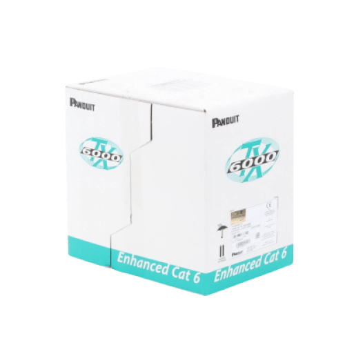 Bobina de Cable UTP 305 Metros (1000 Pies) de Cobre, TX6000? PanNet, Reelex, Blanco, Categoría 6 Mejorado (23 AWG), PVC (CM), de 4 Pares
