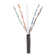 Bobina de Cable UTP de 4 Pares, PanNet, Para Exterior con Gel, Cat6 (23 AWG), Industrial para Climas Extremos, Color Negro, 305 Metros (1000 Pies)