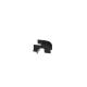 Bajada/Salida de Cables Para Charola Wire Basket, de 4 in, Con Control de Radio de Curvatura, Color Negro