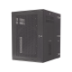 Gabinete PanZone de Montaje en Pared, de 19in, Puerta Ventilada, 18 UR, 762mm de Profundidad, Color Negro