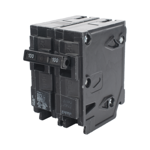 Interruptor automático enchufable tipo QP 2 polos, 100 amp