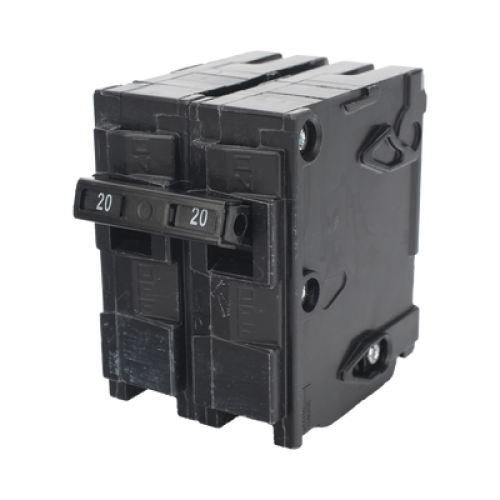 Interruptor automático enchufable tipo QP 2 polos, 20 amp