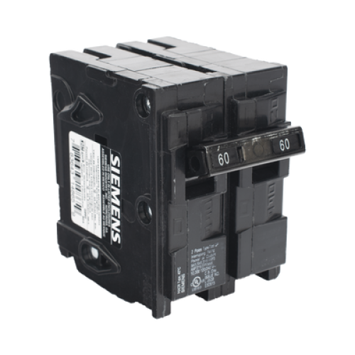 Interruptor automático enchufable tipo QP 2 polos, 60 amp