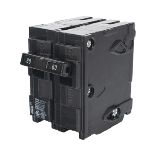 Interruptor automático enchufable tipo QP 2 polos, 60 amp