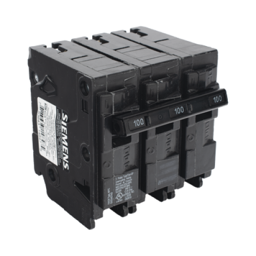 Interruptor automático enchufable tipo QP 3 polos, 100 amp.
