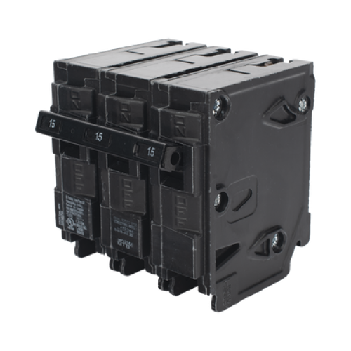 Interruptor automático enchufable tipo QP 3 polos, 15 amp