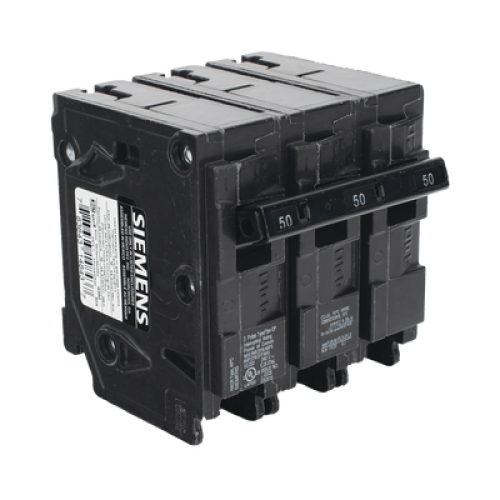Interruptor automático enchufable tipo QP 3 polos, 50 amp