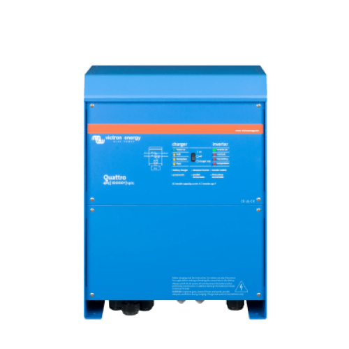 Quattro 48/10000/140-100/100 230V / Inversor Cargador de Onda Pura / Entrada 48 Vcc / Salida 8000 W 230 Vca  60 Hz (L-N)