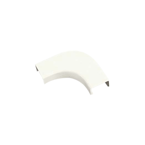 Curva de radio controlado, para uso con canaleta LD10, material ABS, Color Blanco Mate