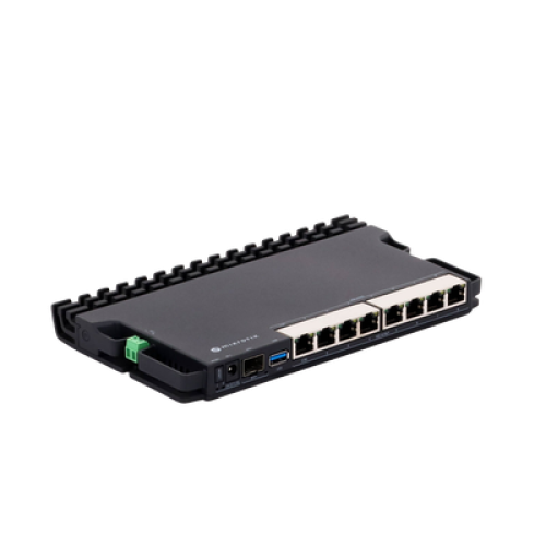 RB5009UPr+S+IN 8 puertos PoE in/out, 1 SFP+, Solo RouterOS v7