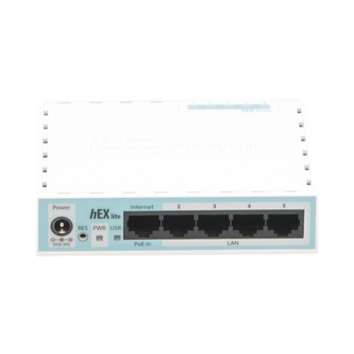 (hEX lite) RouterBoard, 5 Puertos Fast Ethernet