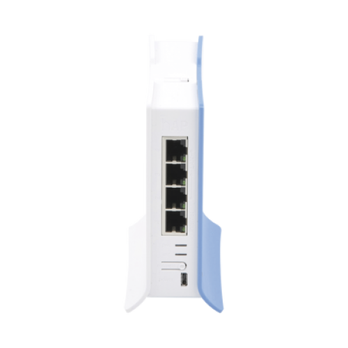 (hAP lite TC) 4 Puertos Fast Ethernet, Wi-Fi 2.4 GHz 802.11 b/g/n y base tipo Torre
