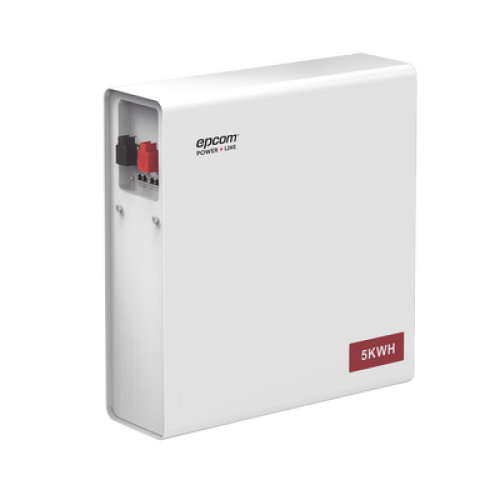 Batería de Litio Hierro Fosfato (LiFePO4)  de 5 Kwh, 51.2 Vcc, 100 Ah, Outdoor, Instalación a pared 