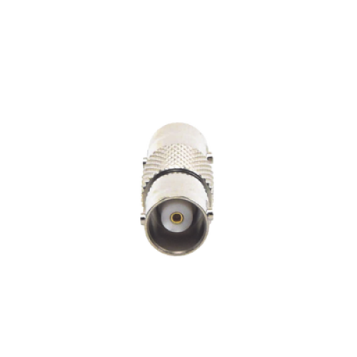 Adaptador Tipo Barril para 50 Ohm de Conectores BNC Hembra a BNC Hembra, Niquel/Oro/Polipropileno.