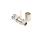 Conector BNC Macho de 75 Ohm, Anillo Plegable, para Cable 8238, RG-11/U, Níquel/ Oro/ Teflón.