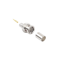Conector BNC Macho de Anillo Plegable para Cable Belden 8281 tipo RG-59/U, Níquel/ Oro/ Delrin. Conector BNC Macho de Anillo Plegable para Cable Belden 8281 tipo RG-59/U, Níquel/ Oro/ Delrin.