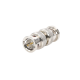 Adaptador tipo Barril para 75 Ohm, de Conector BNC Macho a BNC Macho, Niquel/ Oro/ Teflón.