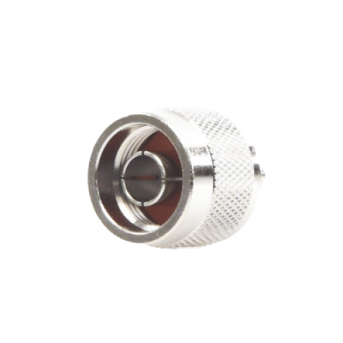 Conector N Macho de Anillo Plegable para Cables Coaxiales LP-142, LP-195, RG-58/U, RG-142/U, LMR-195, Níquel/ Oro/ Teflón.â€‹