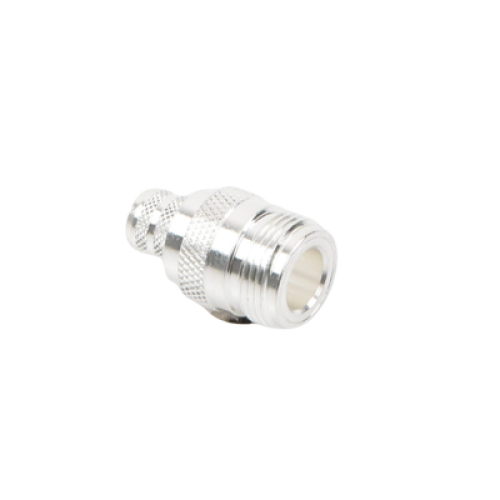 Conector N Hembra de Anillo Plegable para Cables 9913, 8214, LMR-400, RG8/U-SYS, RFLASH-1113, Plata/ Oro/ Teflón.
