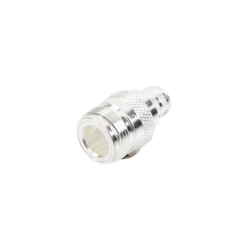 Conector N Hembra de Anillo Plegable para Cables 9913, 8214, LMR-400, RG8/U-SYS, RFLASH-1113, Plata/ Oro/ Teflón.