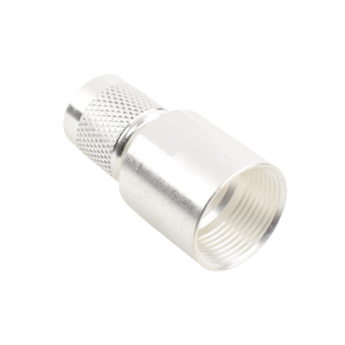 Conector TNC Macho de Rosca en 50 Ohm para cable LMR-400, 9913, 8214, CNT-400, RG8/U-SYS, RFLASH-1113, Plata/ Oro/ Teflón.